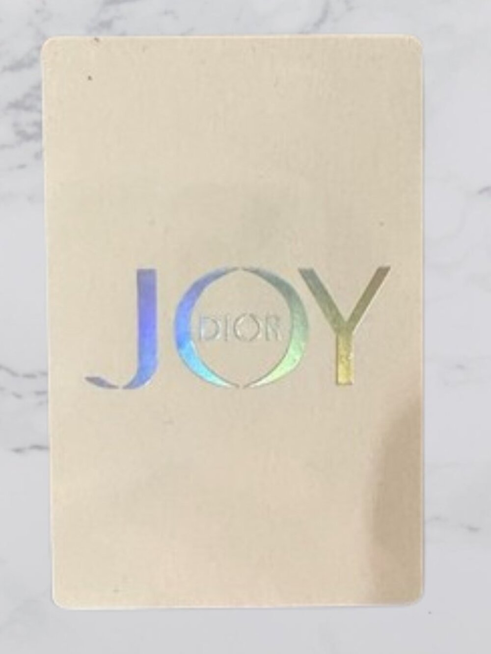 Dior JOY Holographic Playing Card - 7 of Hearts